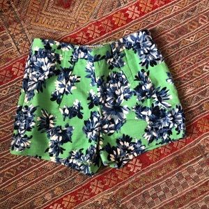 J. Crew Floral High Waist Short
